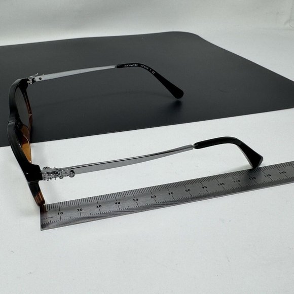 Coach Eyeglasses HC6110 5475 Black Amber Glitter Gradient, Size 52-16-140 - Picture 10 of 11